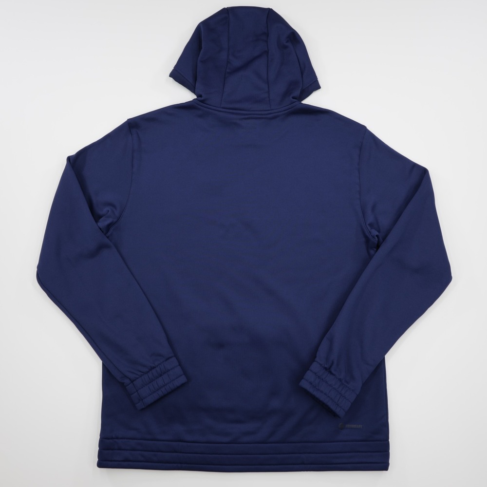 Adidas Men's Kangaroo Pocket Soft Fleece‎ Team Issue Pullover Hoodie Navy Size M - Picture 5 of 9
